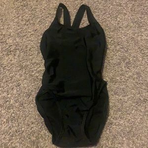 Black Bathing One Piece Suit